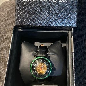 Christian Van Sant Watch genuine Leather